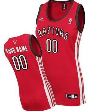 Women's Customized Toronto Raptors Red Basketball Jersey-0